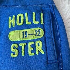 Hollister Mens Blue Fleece Jogger Sweat Shorts Size Medium